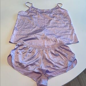 NWT Ekouaer Silky Tie Back Lingerie/Pajama Set